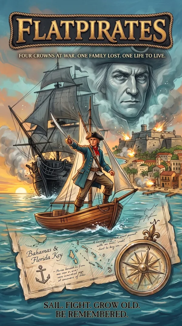 La boîte de FLATPIRATES, vue de face