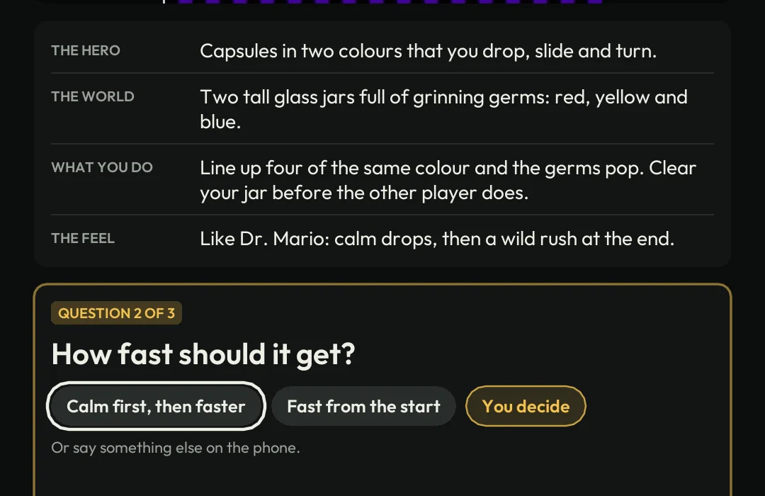 The second question