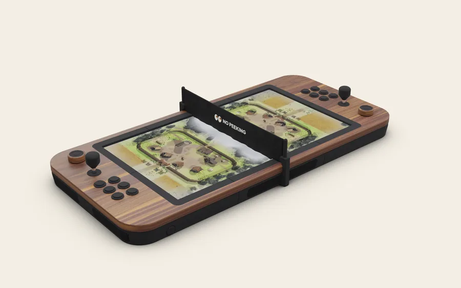 With the net: render of the FLATBOY table